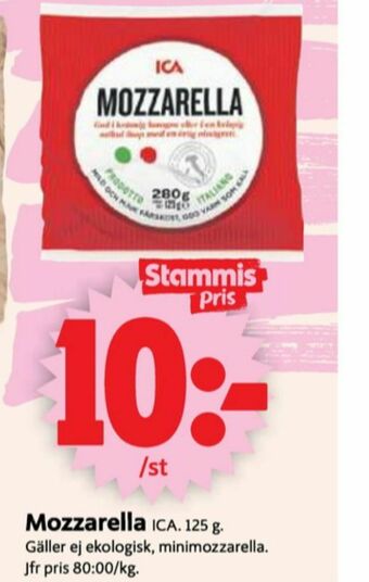 ICA Supermarket ICA Mozzarella erbjuda