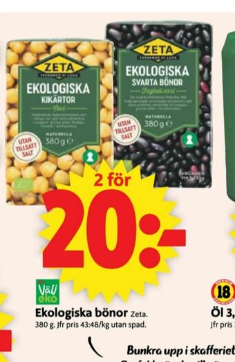 ICA Supermarket Zeta Bönor erbjuda