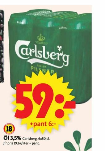 ICA Supermarket Carlsberg Öl erbjuda