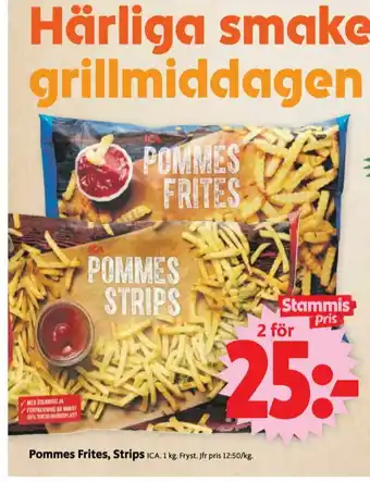 ICA Supermarket ICA Pommes Strips erbjuda