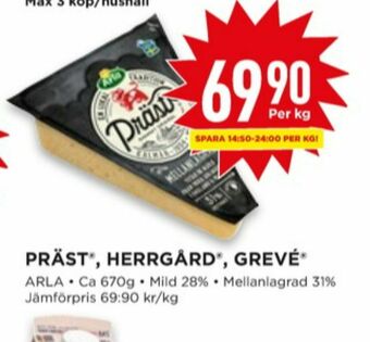 Willys Arla Prästost erbjuda