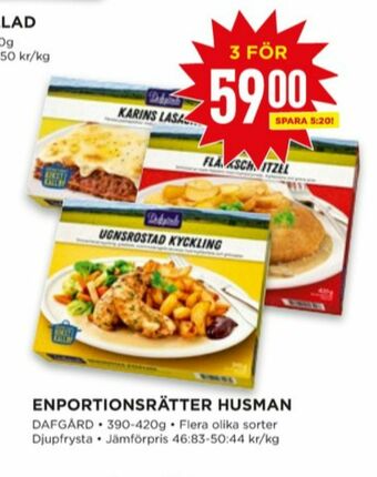 Willys Dafgårds Färdigrätter erbjuda