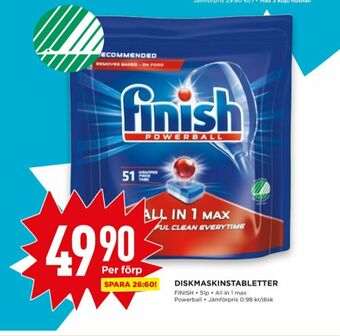 Willys Finish Diskmaskintabs erbjuda