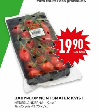 Willys Plommontomater erbjuda
