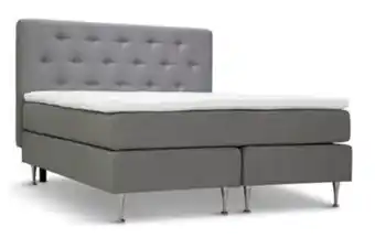 Serenity kontinentalsäng med/fast 180x200 etna 91 ljusgrå inkl bm3 & gavel