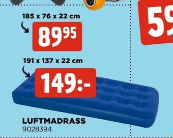 Jem&Fix Luftmadrass erbjuda