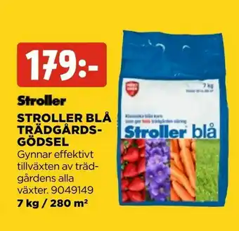 Jem&Fix Stroller blå trädgårdsgödsel erbjuda