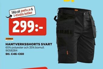 Jem&Fix Hantverksshorts svart erbjuda