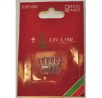 Hornbach Reservlampa konstsmide pisello 2,4v 0,18w klar 5-pack erbjuda