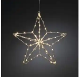 Hornbach Stjärna konstsmide 90 bärnstensfärgade mikro led silver 36cm erbjuda