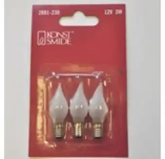 Reservlampa konstsmide e10 12v 3w frostad 3-pack