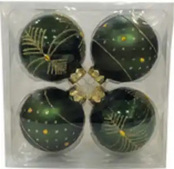 Hornbach Julgranskulor lafiora glas ø8cm gröna 4-pack erbjuda