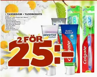 Tandkräm • tandborste
