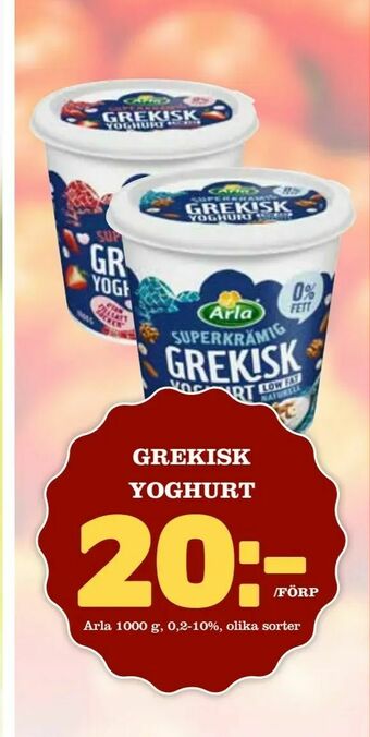 Bonum Matmarknad Grekisk yoghurt erbjuda