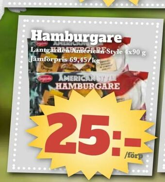 Bonum Matmarknad Hamburgare erbjuda
