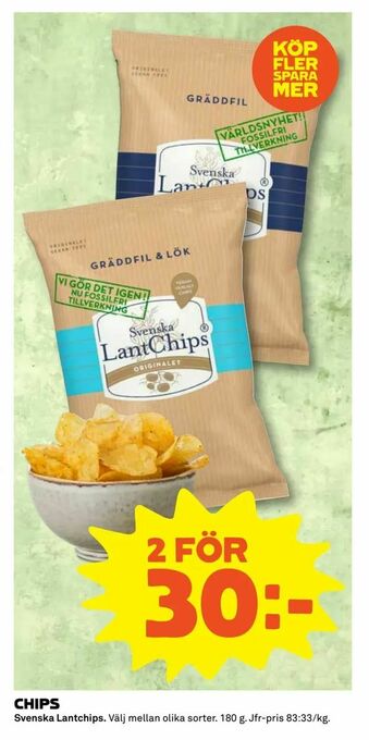 Coop Extra Chips erbjuda