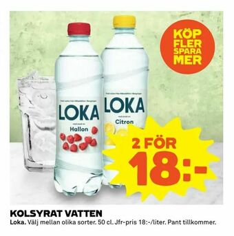 Coop Extra Kolsyrat vatten erbjuda