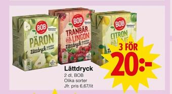 Matöppet Lättdryck erbjuda