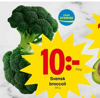 Matöppet Svensk broccoli erbjuda
