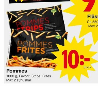 Matöppet Pommes erbjuda