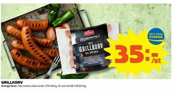 Coop Extra Grillkorv erbjuda