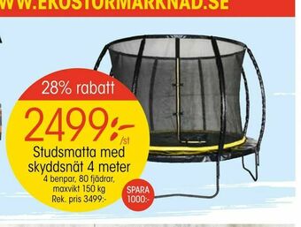 EKO Studsmatta med skyddsnät 4 meter erbjuda