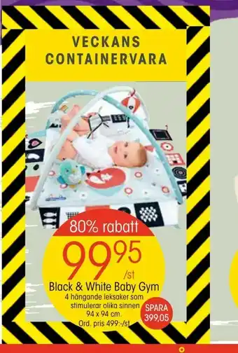 EKO Black & White Baby Gym erbjuda