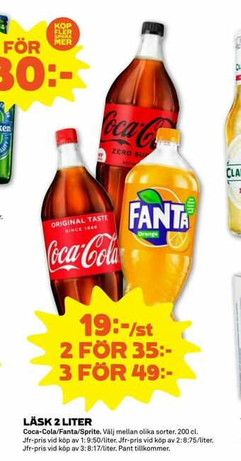Coop Forum Läsk 2 liter erbjuda