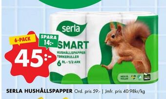 ÖoB Serla hushållspapper erbjuda