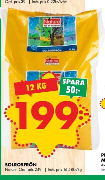 ÖoB Solrosfrön erbjuda
