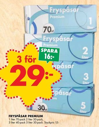 ÖoB Fryspåsar premium erbjuda