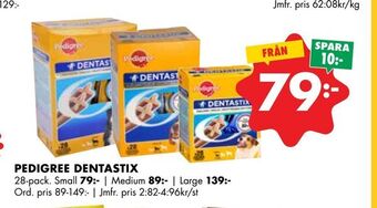 ÖoB Pedigree dentastix erbjuda