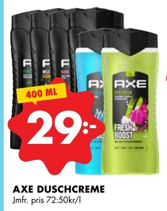 ÖoB Axe duschcreme erbjuda