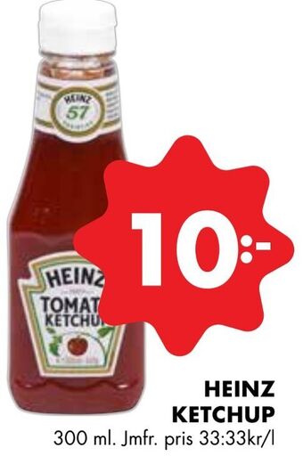ÖoB Heinz ketchup erbjuda