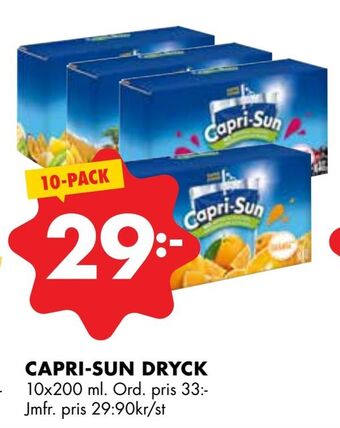 ÖoB Capri-sun dryck erbjuda