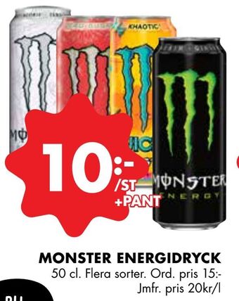 ÖoB Monster energidryck erbjuda