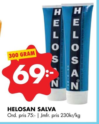 ÖoB Helosan salva erbjuda