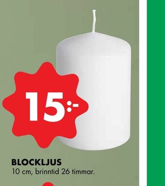 ÖoB Blockljus erbjuda