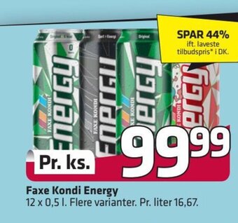 Fleggaard Faxe Kondi Energy erbjuda
