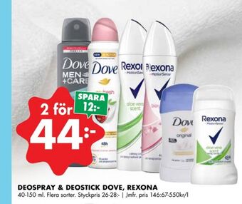 ÖoB Rexona deodorant erbjuda