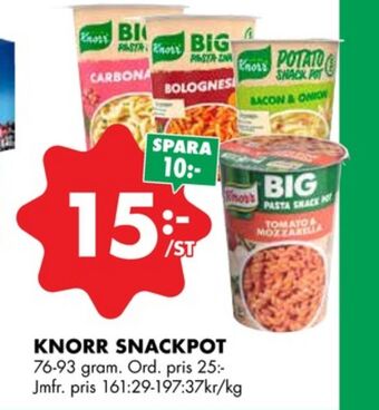 ÖoB Knorr pastarätter erbjuda