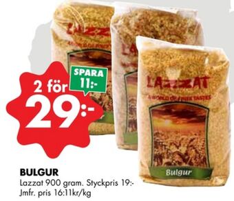 ÖoB Lazzat bulgur erbjuda