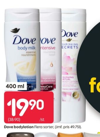 Rusta Dove bodylotion erbjuda