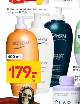 Rusta Biotherm bodylotion erbjuda
