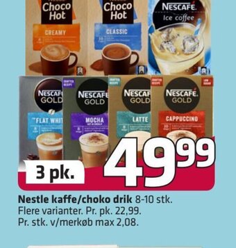 Fleggaard Nestle Kaffe/Choko Drik erbjuda