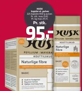 Fleggaard Husk Kapsler el. Pulver erbjuda