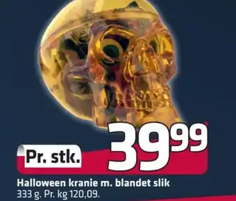 Fleggaard Halloween Kranie m. Blandet Slik erbjuda