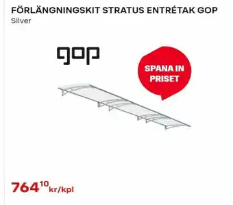 Byggmax Förlängningskit Stratus Entrétak GOP erbjuda