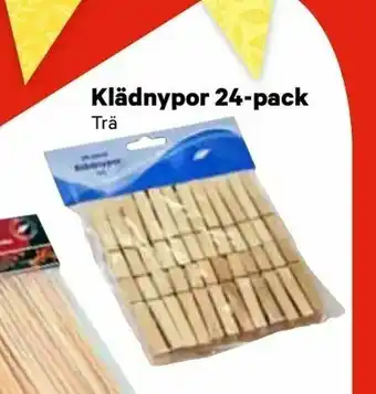 Klädnypor 24-pack