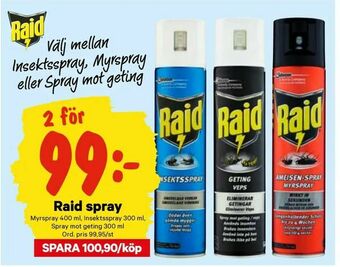 Raid spray